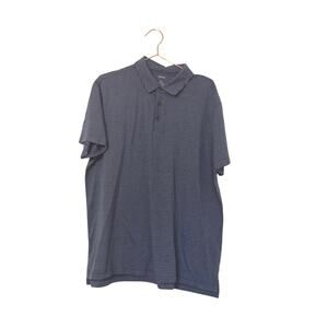 Sonoma two toned blue striped collared polo shirt size XL